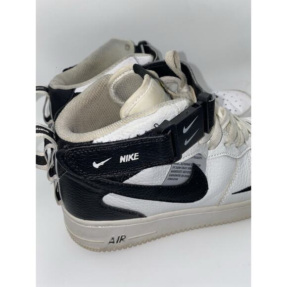 Nike Air Force 1 Mid 07 LV8, 804609-103, White/Black, Mens Basketball, Size 8 - Picture 3 of 12